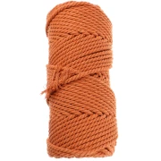 Terracotta - Cotton macramé cord spool 3 mm - Teracotta x50m Cotton macramé cord spool 3 mm - Teracotta x50m