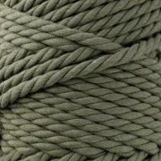 5 mm macramé cotton cord spool - Khaki x50m