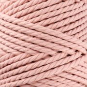 Cotton macramé cord spool 5 mm - Nude x50m