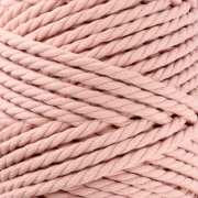 Cotton macramé cord spool 5 mm - Nude x50m