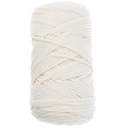 Cotton Air Glitter 1 mm macramé cotton cord spool - Cream x90m|raw }}