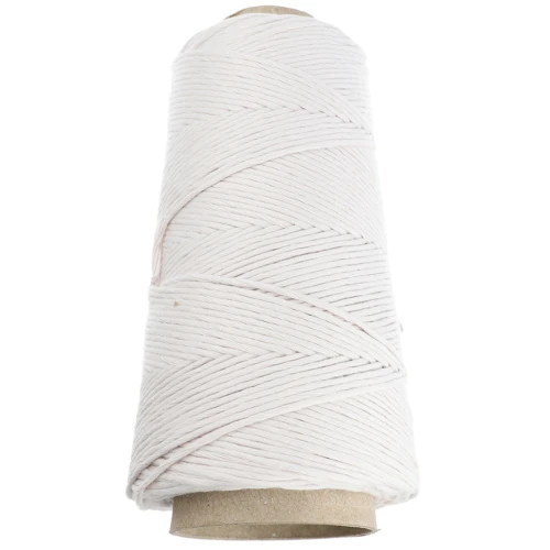 Organic Cotton Detox XL combed macramé cotton cord spool - Light Grey x200m