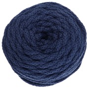 Cotton Air 5 mm macramé cotton cord spool - Indigo x50m