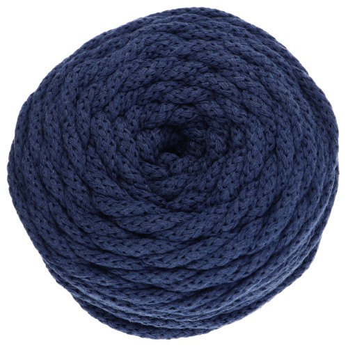 Cotton Air 5 mm macramé cotton cord spool - Indigo x50m