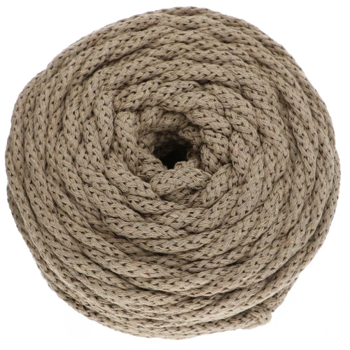 Cotton Air 5 mm macramé cotton cord spool - Sand x50m