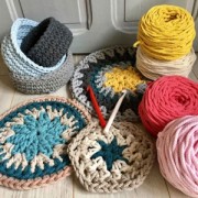 Cotton Air 5 mm macramé cotton cord spool - Terracotta x50m