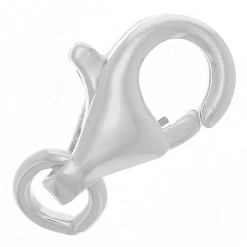 9 mm Lobster Clasp with open ring in 925 Sterling Silver x1