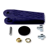 Box of 40 5 mm eyelets with washers and setting tool - Silver x1