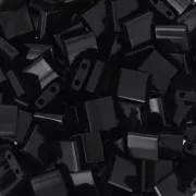 Miyuki Tila Beads 5x5x1.9 mm TL-401 - Black, 100 g