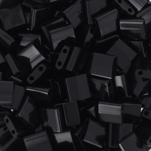 Miyuki Tila Beads 5x5x1.9 mm TL-401 - Black, 100 g