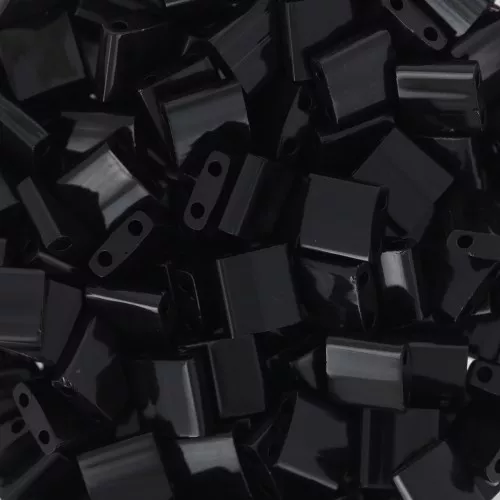Miyuki Tila Beads 5x5x1.9 mm TL-401 - Black, 100 g
