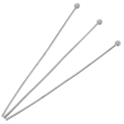 Ball Head Nails 37x0.7 mm - Silver x25