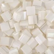 Miyuki Tila Beads 5x5x1.9 mm TL-592 Antique Ivory Pearl Ceylon, 100 g