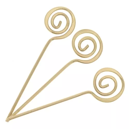 Spiral Head Nails 42.5x1 mm - Gold x10