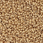 Miyuki 15/0 Seed beads 193 - 24K Light Gold-Plated x 50g