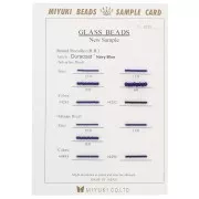Miyuki Seed beads Sample Card color chart (n°1013) Duracoat Navy Blue