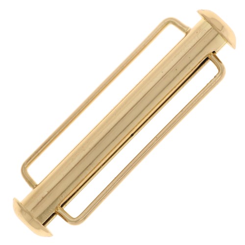 Sliding clasp for weaving beads 31.5 mm - Gold x1
