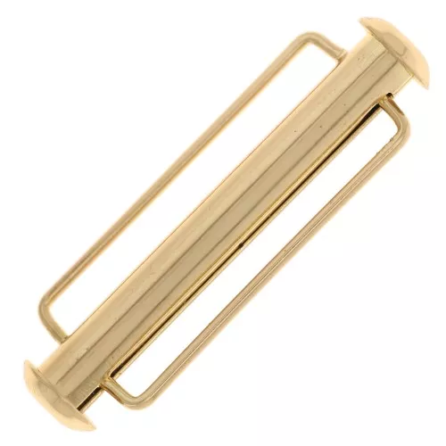 Sliding clasp for weaving beads 31.5 mm - Gold x1