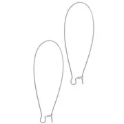 47 mm sleeper hook earrings - 304 stainless steel x2