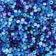Preciosa Seed Beads 11/0 2 mm - Blue Assortment x 20 g