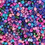 Preciosa Seed Beads 11/0 2 mm - Assorted Purple, Pink, and Blue - 20 g