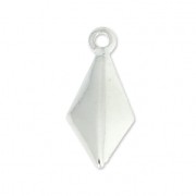 Sterling Silver 925 diamond charms 12x5.6mm x4|raw }}