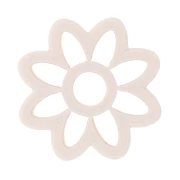 30 mm biodegradable polymer sunflower cookie cutter - Beige x1