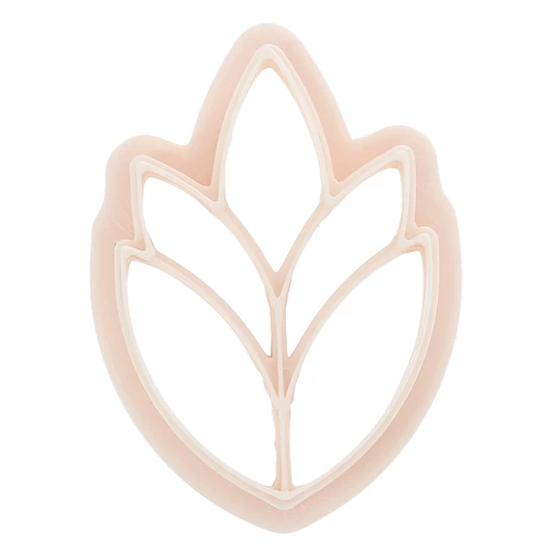 Biodegradable polymer large ear cookie cutter 36x25 mm - Beige x1