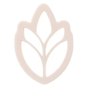 Biodegradable polymer large ear cookie cutter 36x25 mm - Beige x1