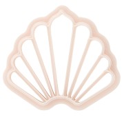 Shell cutter 35x40 mm in biodegradable polymer - Beige x1|raw }}