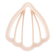 Shell cookie cutter 30x27 mm in biodegradable polymer - Beige x1|raw }}