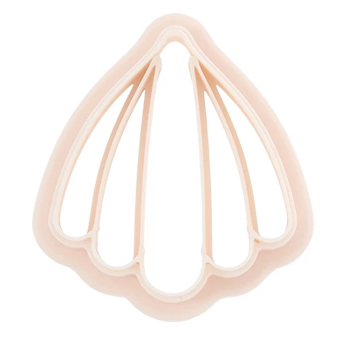 Shell cookie cutter 30x27 mm in biodegradable polymer - Beige x1