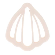 Shell cookie cutter 30x27 mm in biodegradable polymer - Beige x1