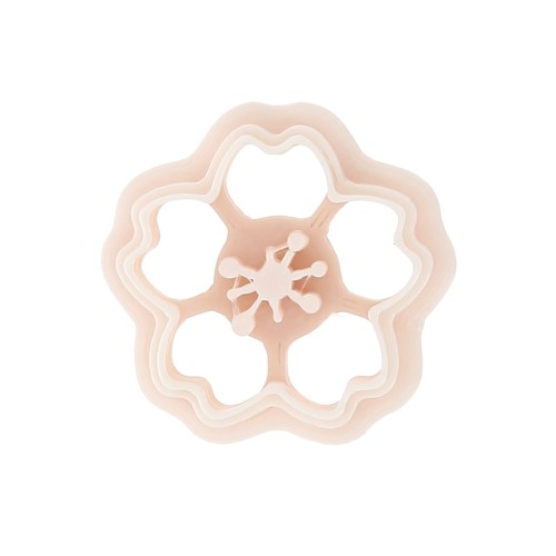Cherry blossom cookie cutter 17x18 mm in biodegradable polymer - Beige x1