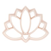 Lotus flower cookie cutter 31x41 mm in biodegradable polymer - Beige x1|raw }}