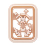 3rd eye tarot card punch 35.5x25mm biodegradable polymer - Beige|raw }}