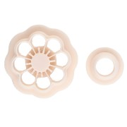 Daisy flower cookie cutter 18 mm biodegradable polymer - Beige x2|raw }}