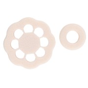 18 mm daisy flower cookie cutter set in biodegradable polymer - Beige