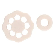 18 mm daisy flower cookie cutter set in biodegradable polymer - Beige