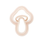 Mini mushroom cookie cutter 19x14 mm in biodegradable polymer - Beige x1|raw }}