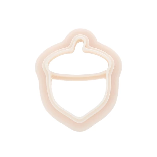 Mini acorn cutter 18x14 mm in biodegradable polymer - Beige x1