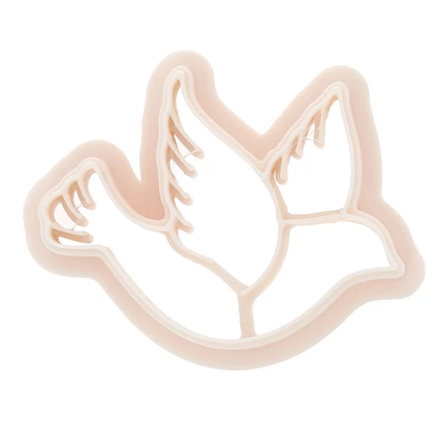 Dove cookie cutter 28x37.5 mm in biodegradable polymer - Beige x1