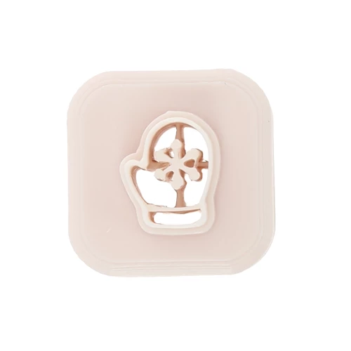 Mini Christmas glove cookie cutter 10x8 mm in biodegradable polymer - Beige x1