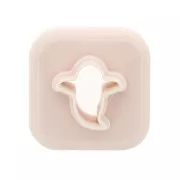 11 mm biodegradable polymer mini ghost cookie cutter - Beige x1