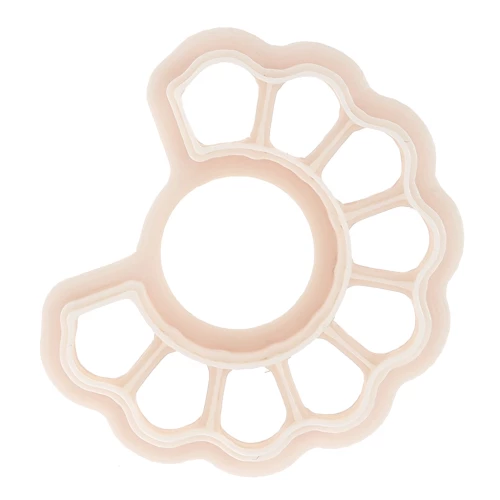 Creole openwork cookie cutter 26x31 mm in biodegradable polymer - Beige x1