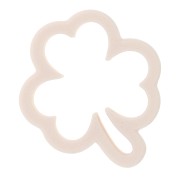 Clover cookie cutter 36x31 mm in biodegradable polymer - Beige x1