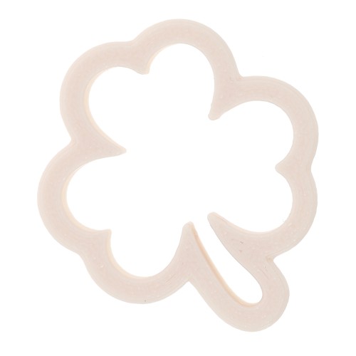 Clover cookie cutter 36x31 mm in biodegradable polymer - Beige x1