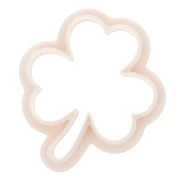 Clover cookie cutter 36x31 mm in biodegradable polymer - Beige x1