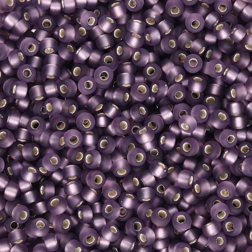 Seed beads Miyuki 11/0 24F - Amethyst Silver Lined Mat x8g
