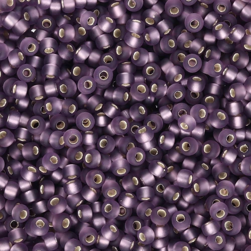 Seed beads Miyuki 11/0 24F - Amethyst Silver Lined Mat x8g
